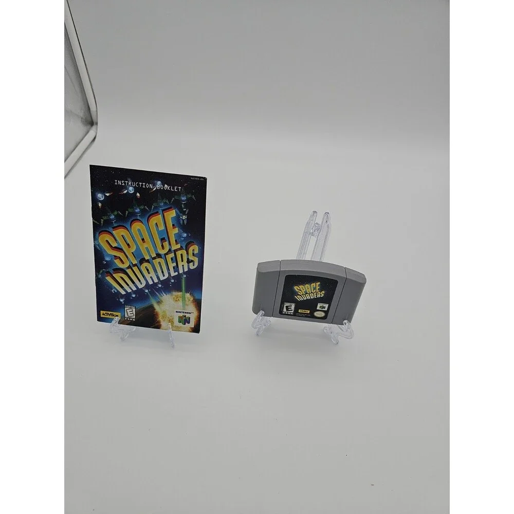 Space Invaders (Nintendo 64, 1999) Tested / Authentic - N64with manuel